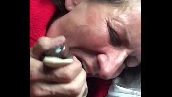 Homeless lady sucks my bbc for $20 cum h. from her mouth