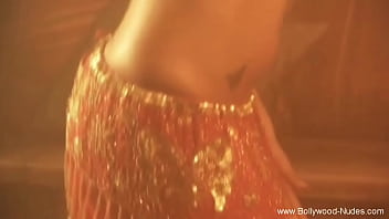 Sexy Belly Dancing Erotic Babe While Arousing Alone