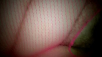 Bbw pink fishnets creampie