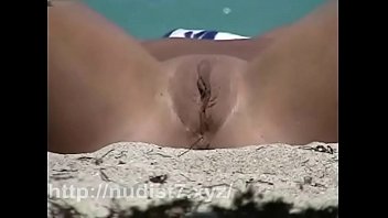 Shooting every detail of beach nudists  hidden cam video