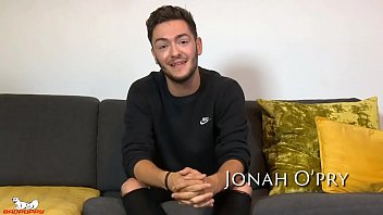 Jonah O'Pry licks his finger & begins playing with his ass