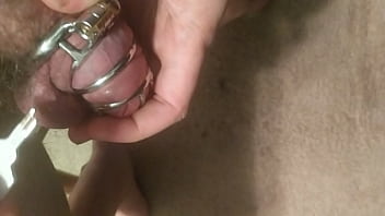 Breaking off key in chastity cage
