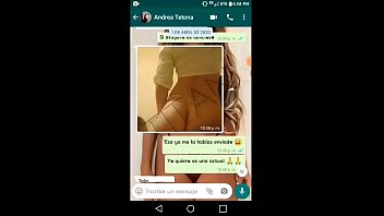 Andrea is a friend from work, we talk on WhatsApp and I make her so horny, she tells me that she wants to see my cock ... she makes me a video call and she comes in minutes!